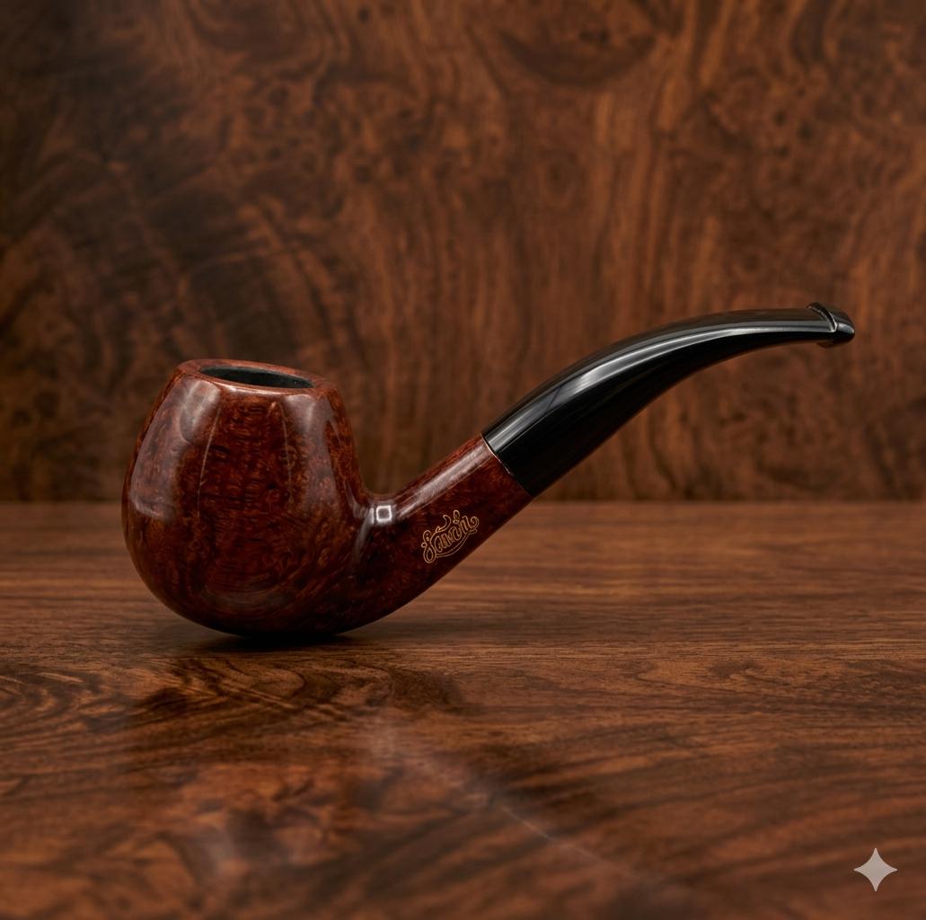 Wood pipe Brown